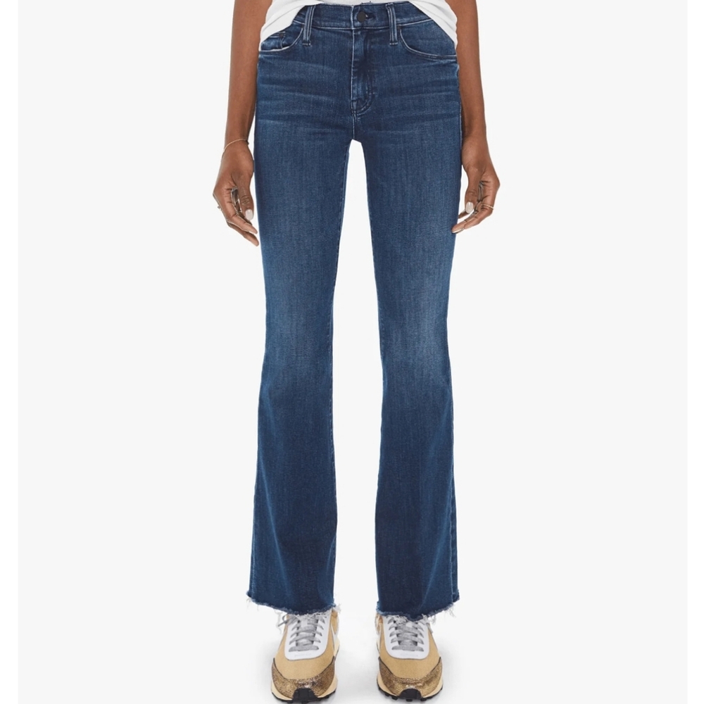 MOTHER Women's Flare Jeans in Dark Blue